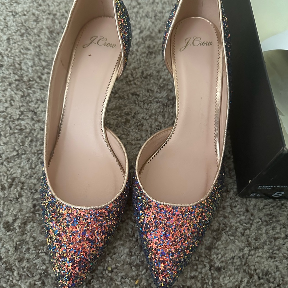 J. Crew Women's Glitter Pumps - Multicolor
